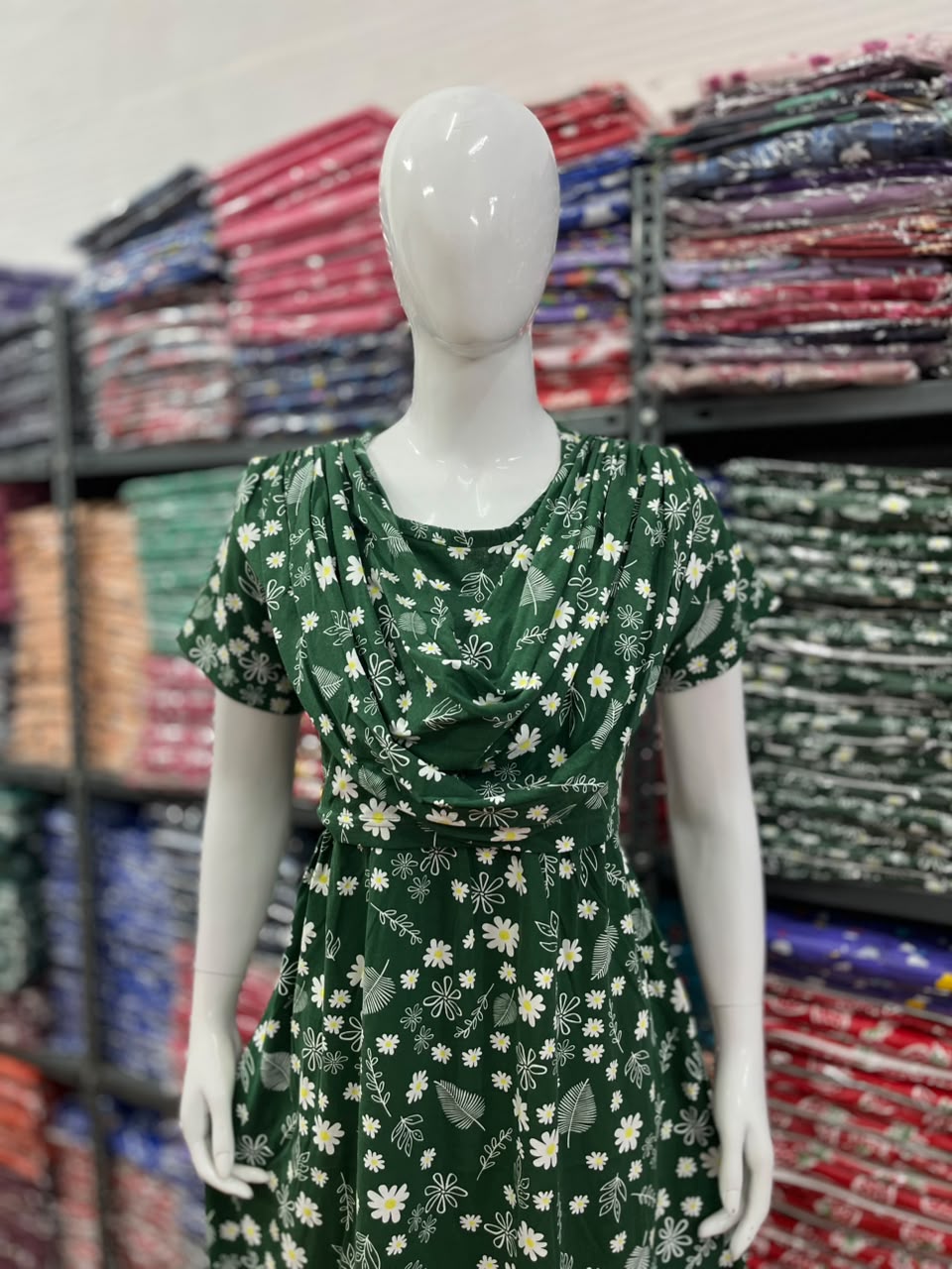 Shawl Type Zipless Maternity Wear Full Length