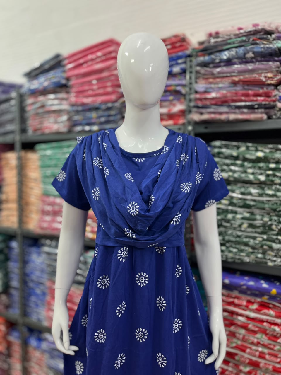 Shawl Type Zipless Maternity Wear Full Length