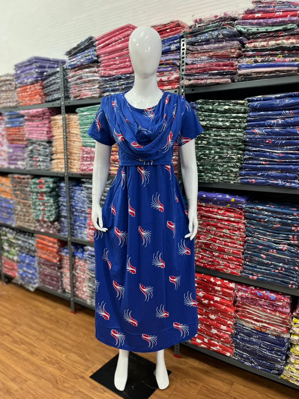 Shawl Type Zipless Maternity Wear Full Length