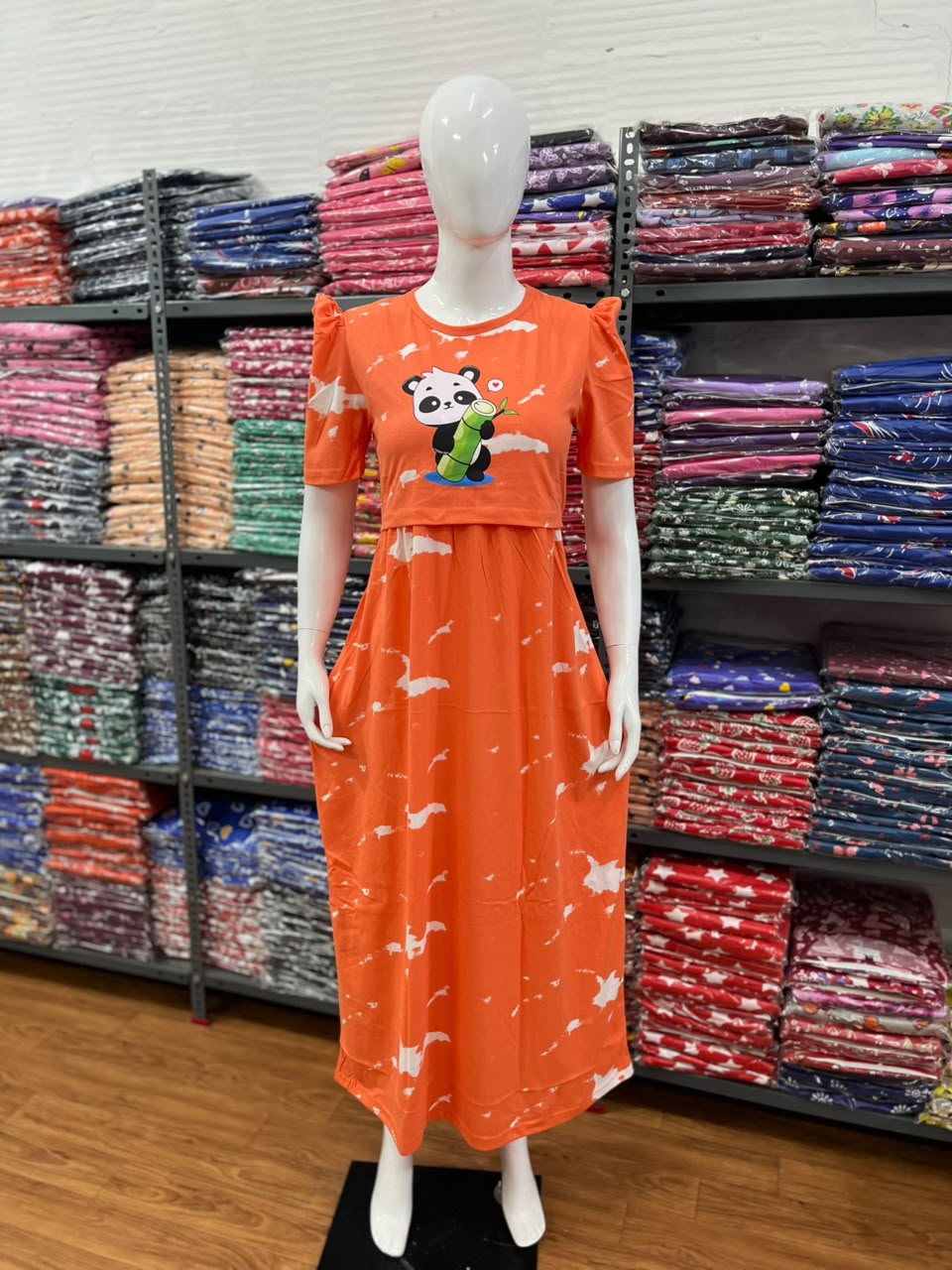 Zipless maternity and feeding wear - Full Length print