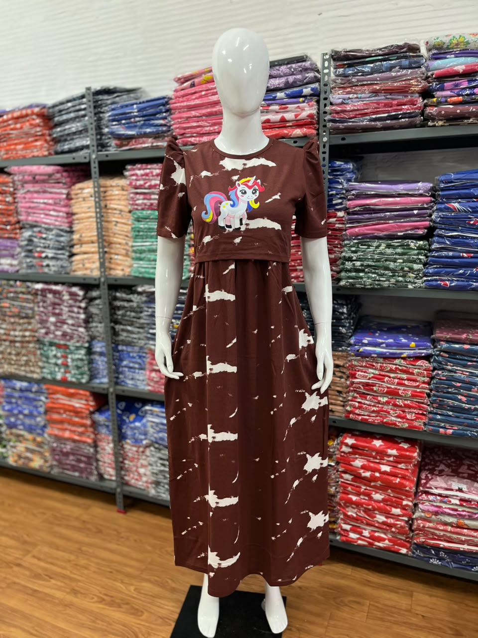 Zipless maternity and feeding wear - Full Length print