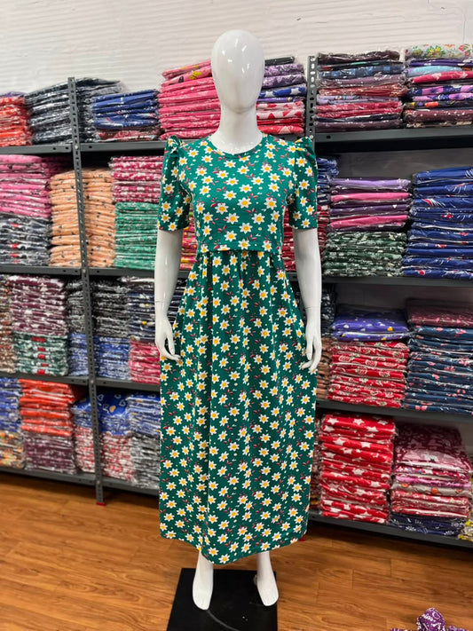 Zipless maternity and feeding wear - Full Length gr flow