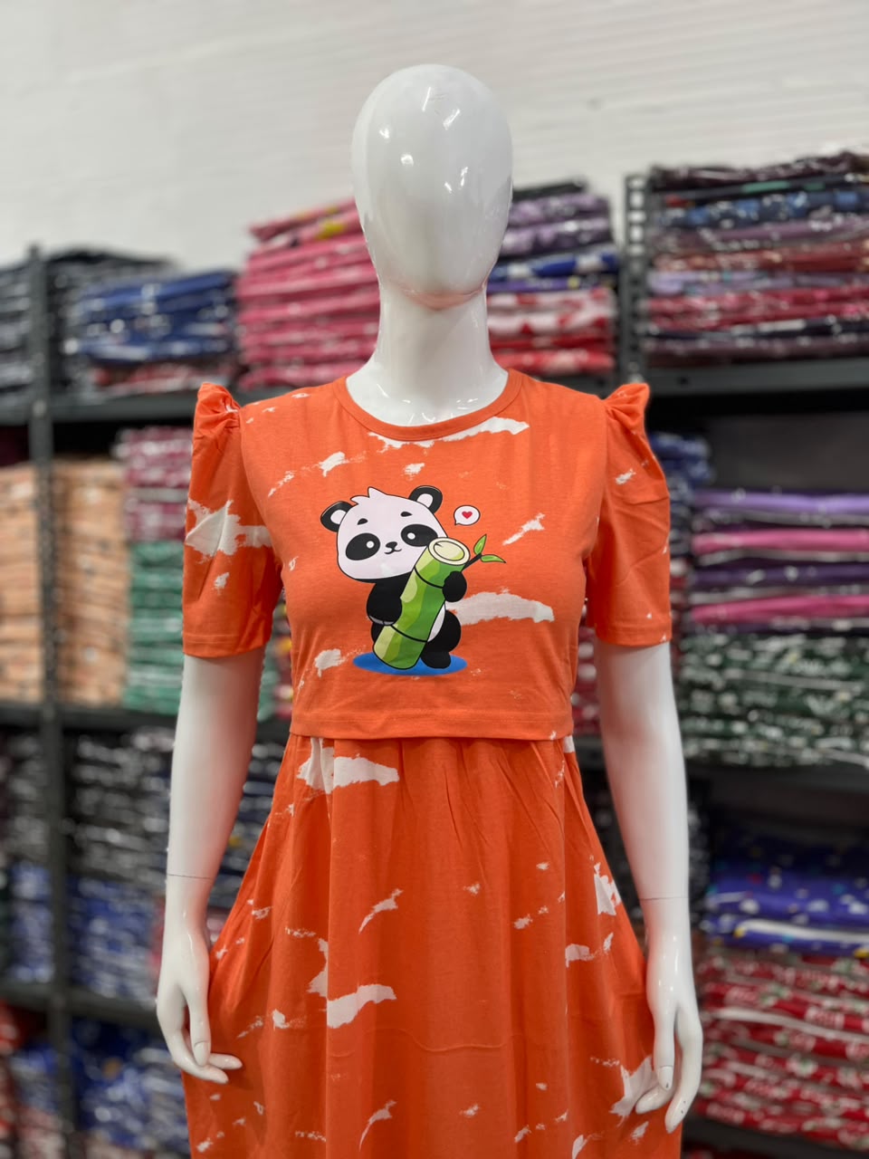 Zipless maternity and feeding wear - Full Length print