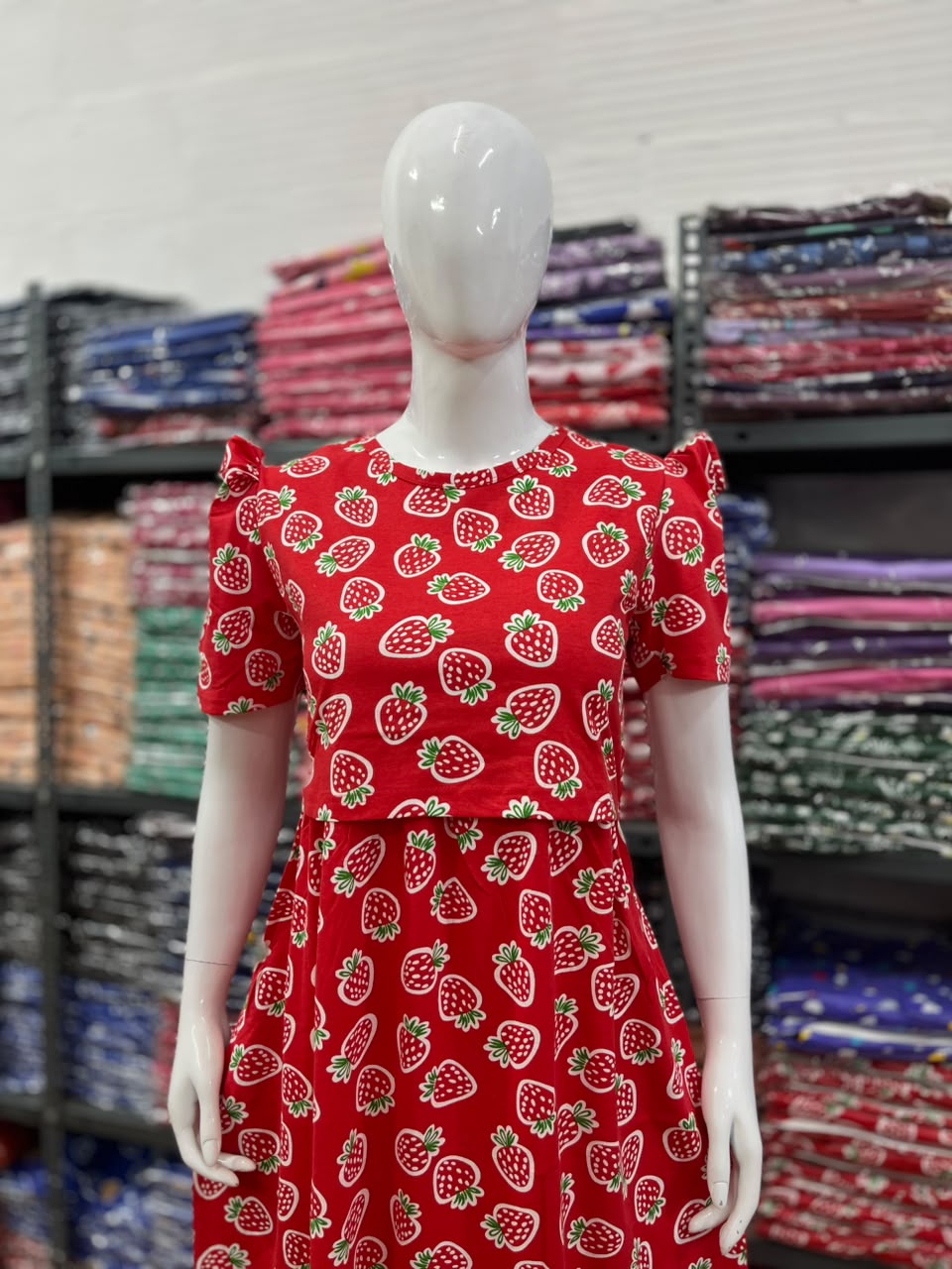 Zipless maternity and feeding wear - ankle length straw