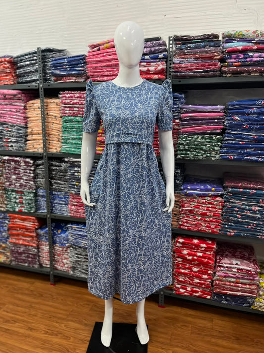 Zipless maternity and feeding wear - ankle length w li
