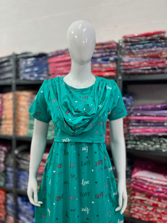 Shawl Type Zipless Maternity Wear Full Length L💚VE