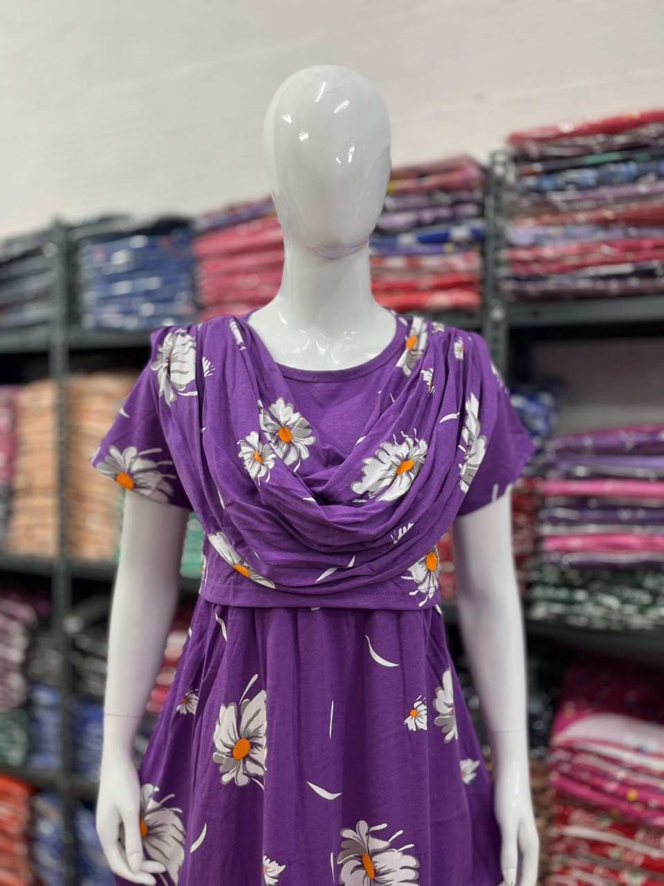 Shawl Type Zipless Maternity Wear Full Length sunflower 🌻