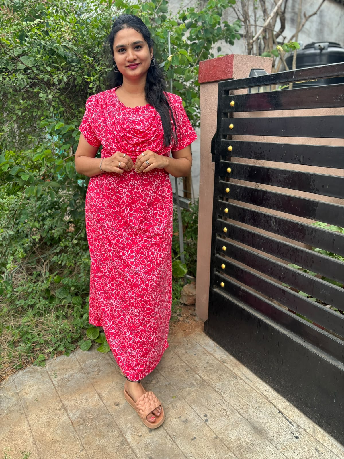 Shawl Type Zipless Maternity Wear Full Length ring