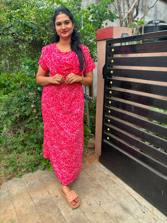 Shawl Type Zipless Maternity Wear Full Length ring
