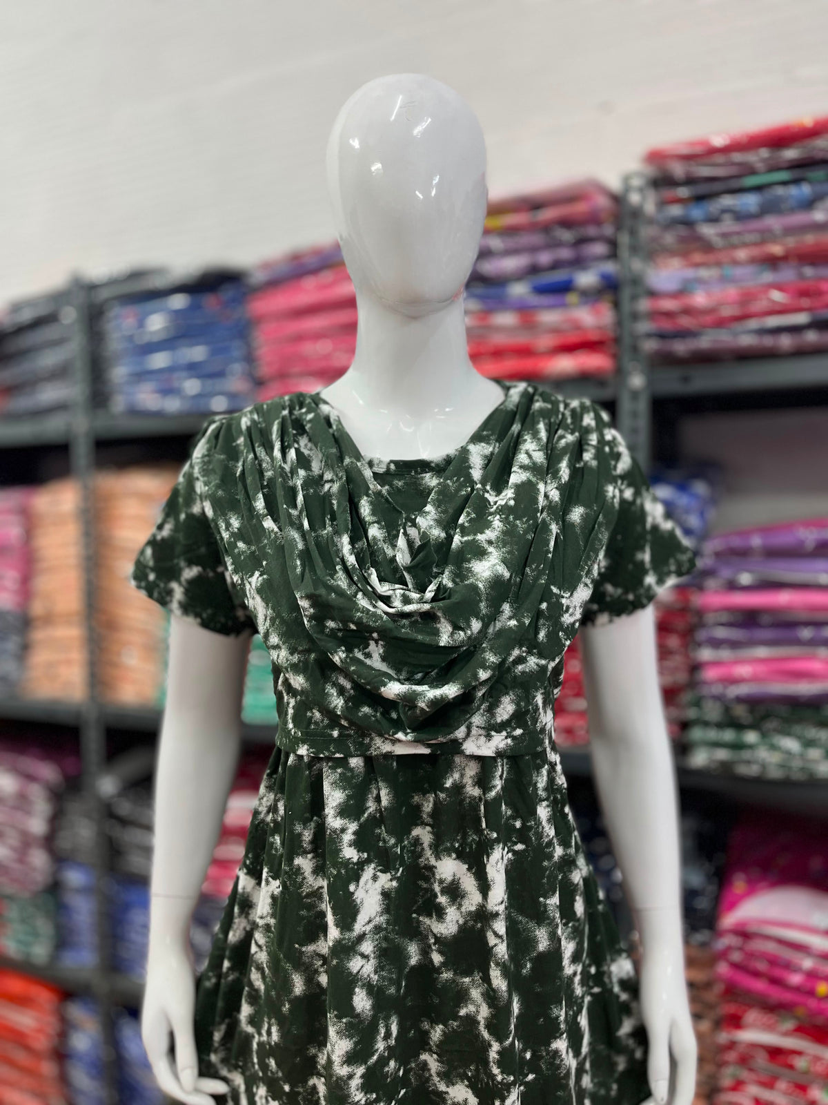 Shawl Type Zipless Maternity Wear Full Length dg