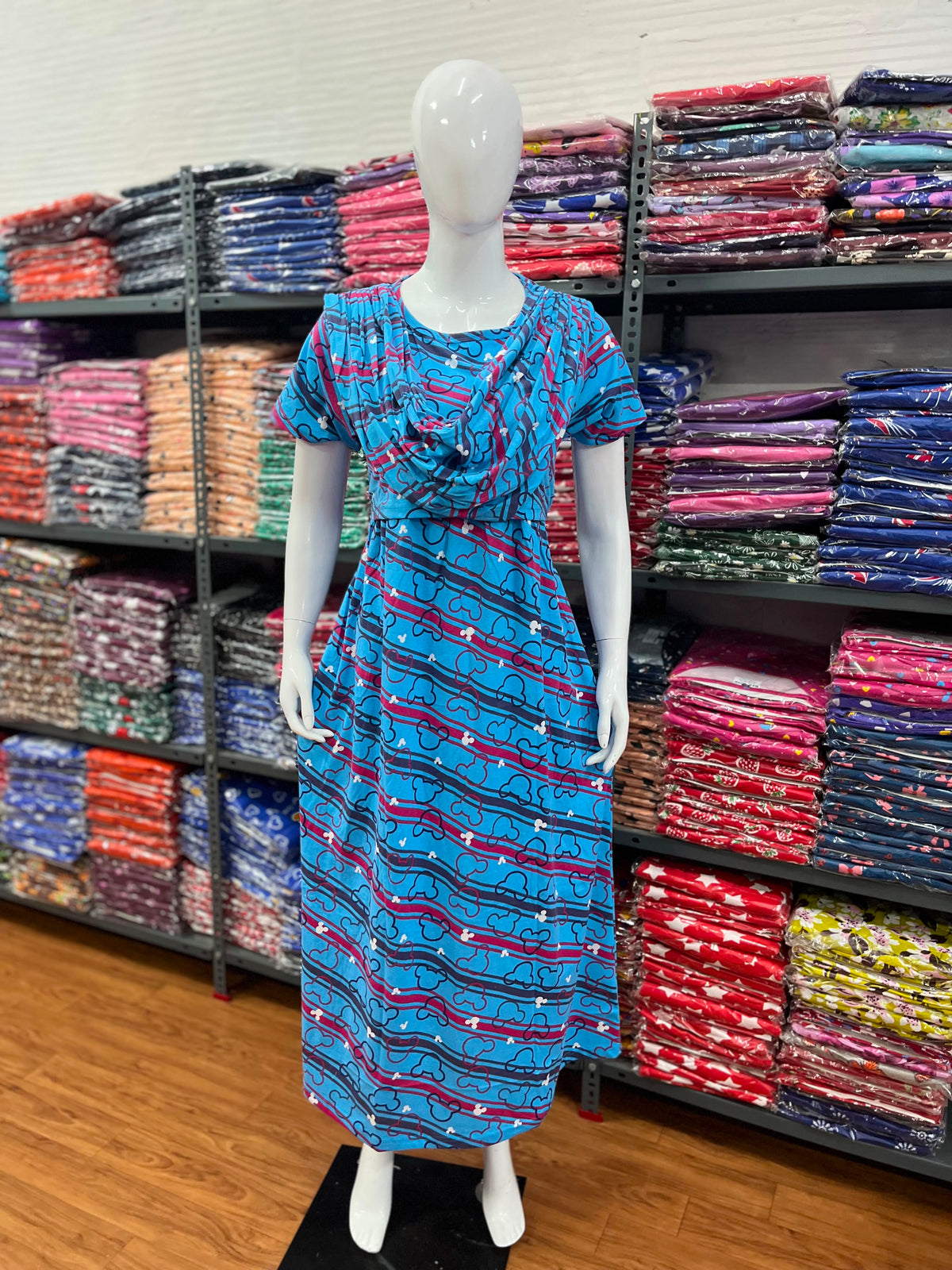 Shawl Type Zipless Maternity Wear Full Length line mic