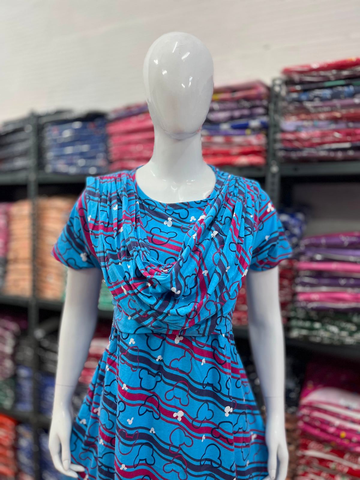 Shawl Type Zipless Maternity Wear Full Length line mic