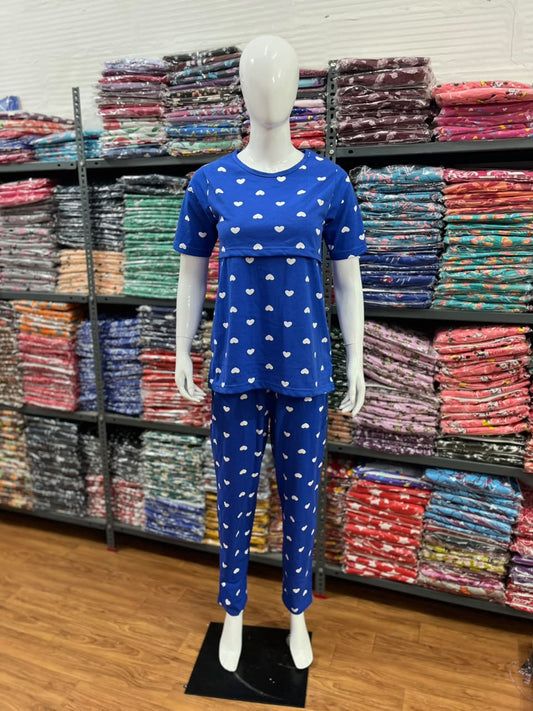 Feeding Co-Ord set @ 399/- Only t shirt blue