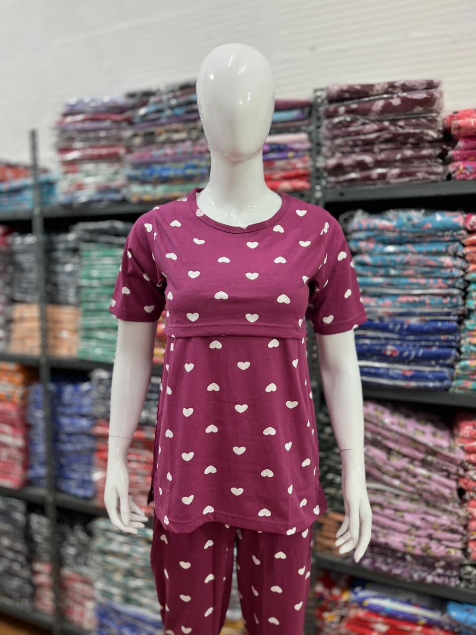 Feeding Co-Ord set @ 399/- Only t shirt wine