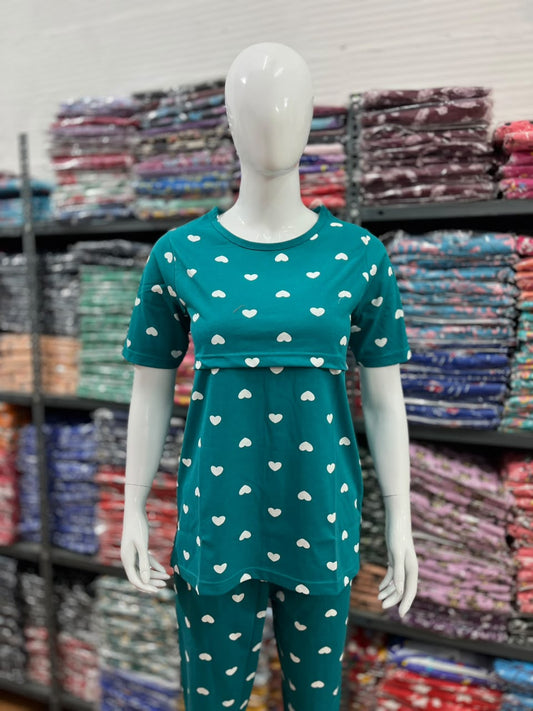 Feeding Co-Ord set @ 399/- Only t shirt green