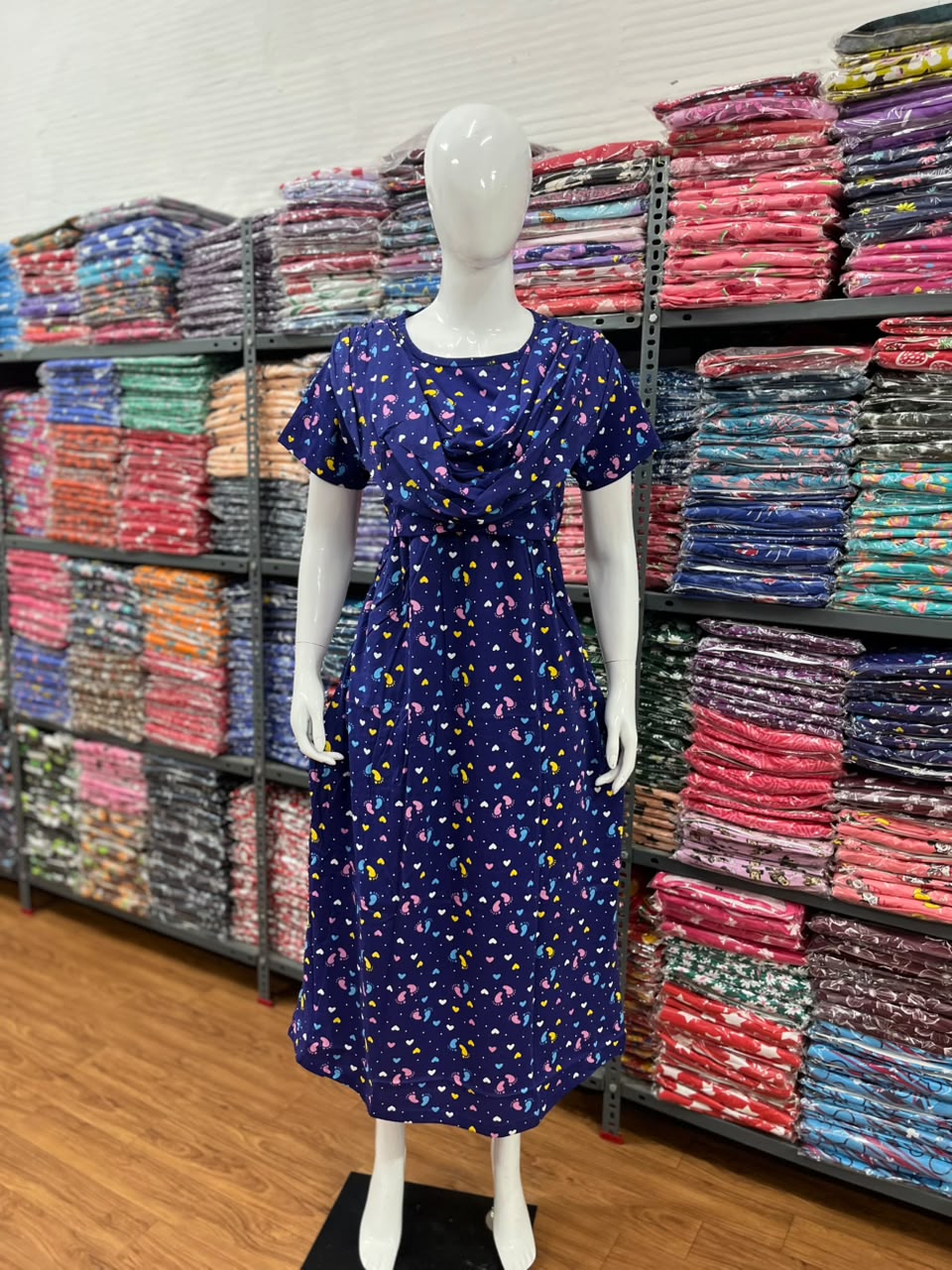 Shawl Type Zipless Maternity Wear Full Length pa