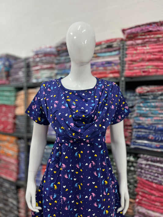 Shawl Type Zipless Maternity Wear Full Length pa