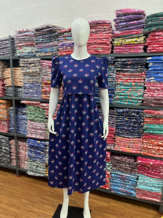 Zipless maternity and feeding wear - ankle length lamp