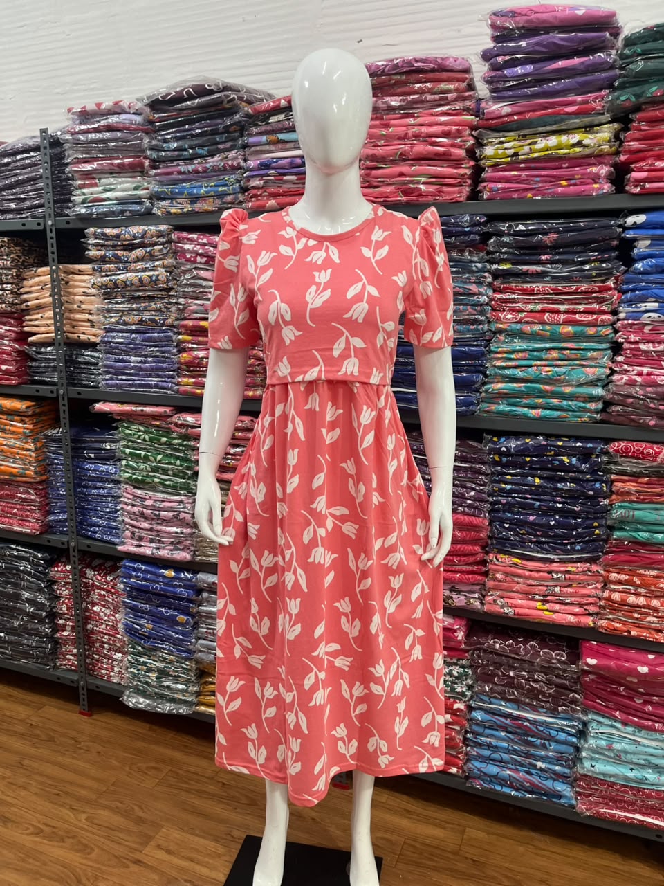 Zipless maternity and feeding wear - ankle length lotus