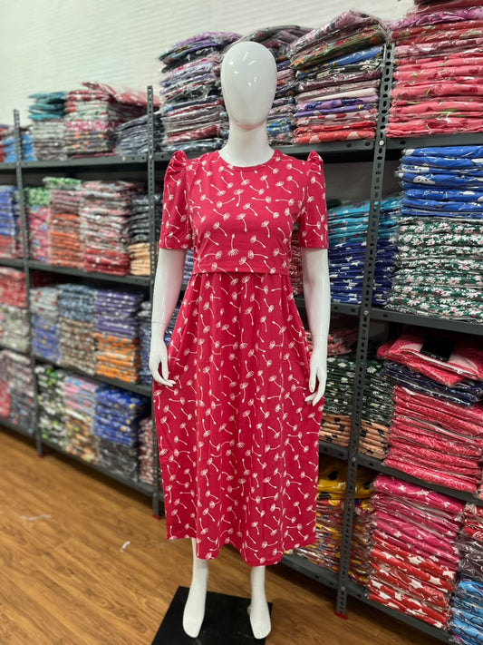 Zipless maternity and feeding wear - ankle length has