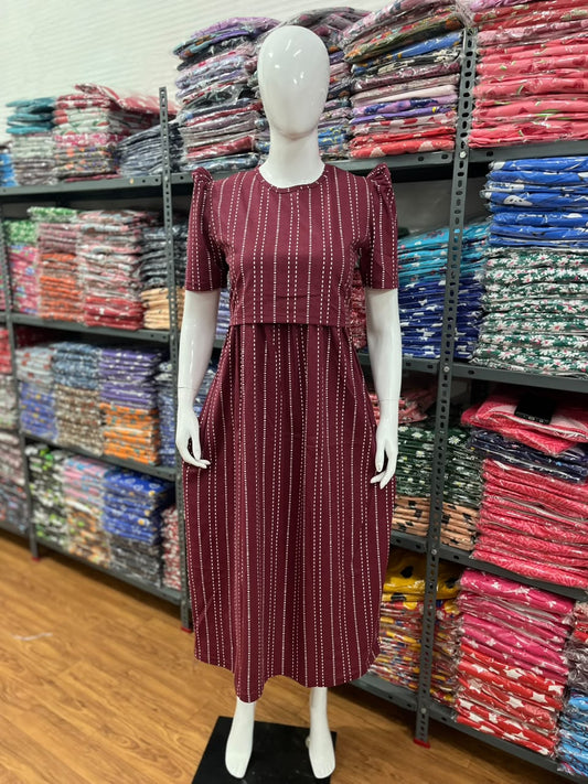 Zipless maternity and feeding wear - ankle length