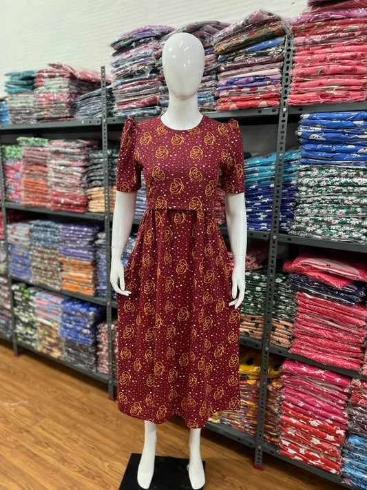 Zipless maternity and feeding wear - ankle length