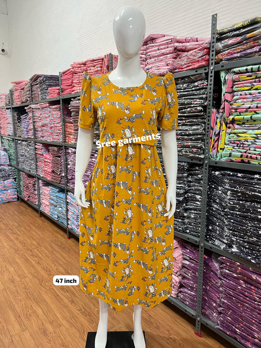 Zipless maternity and feeding wear - ankle Length
