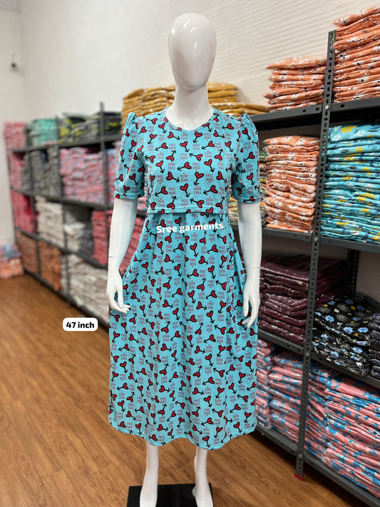 Zipless maternity and feeding wear - ankle length
