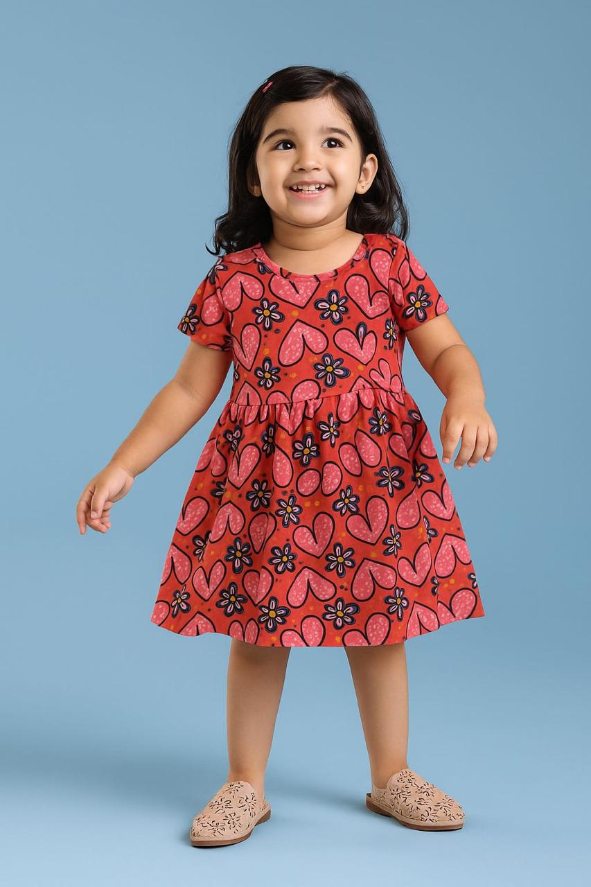 Kids Daily Wear Frock 5 Piece Combo 599/- Only