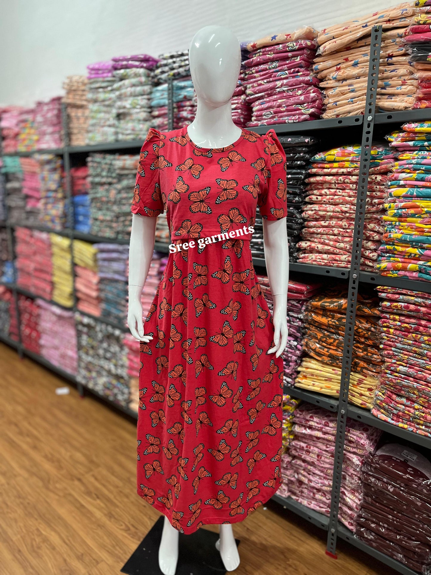 Zipless maternity and feeding wear - Full Length butterfly
