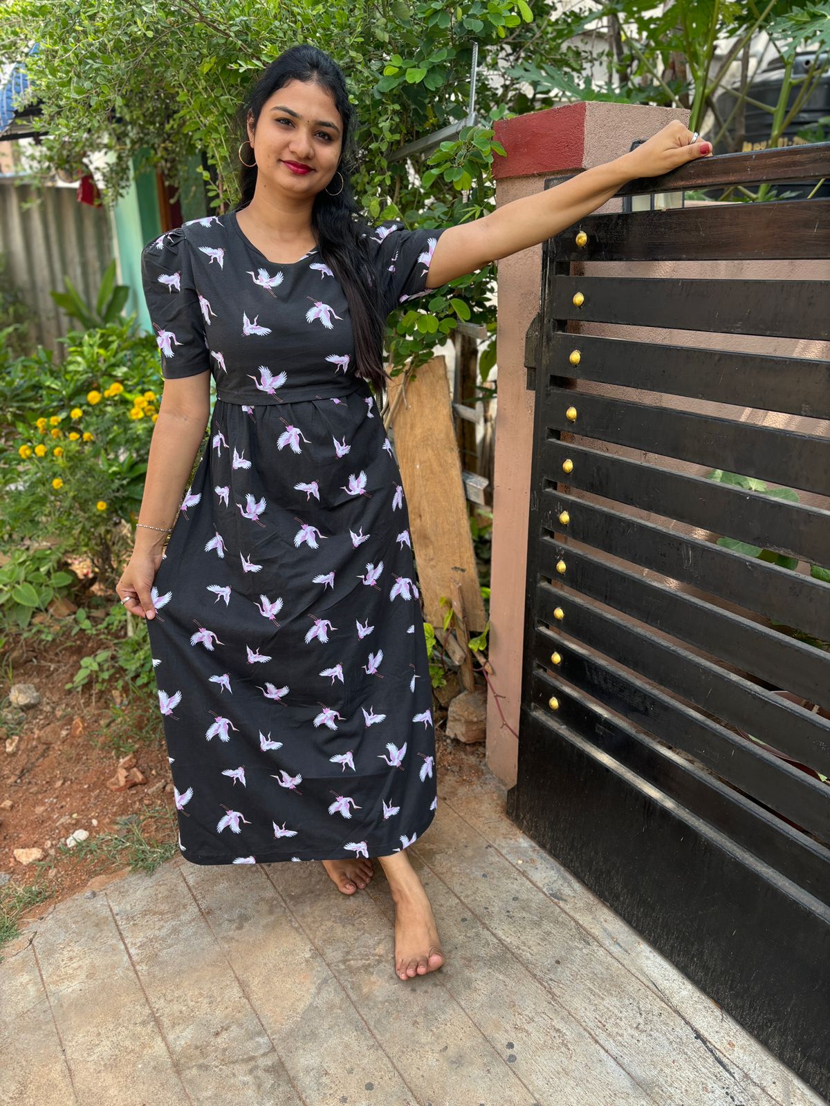 Zipless maternity and feeding wear - Full Length b c