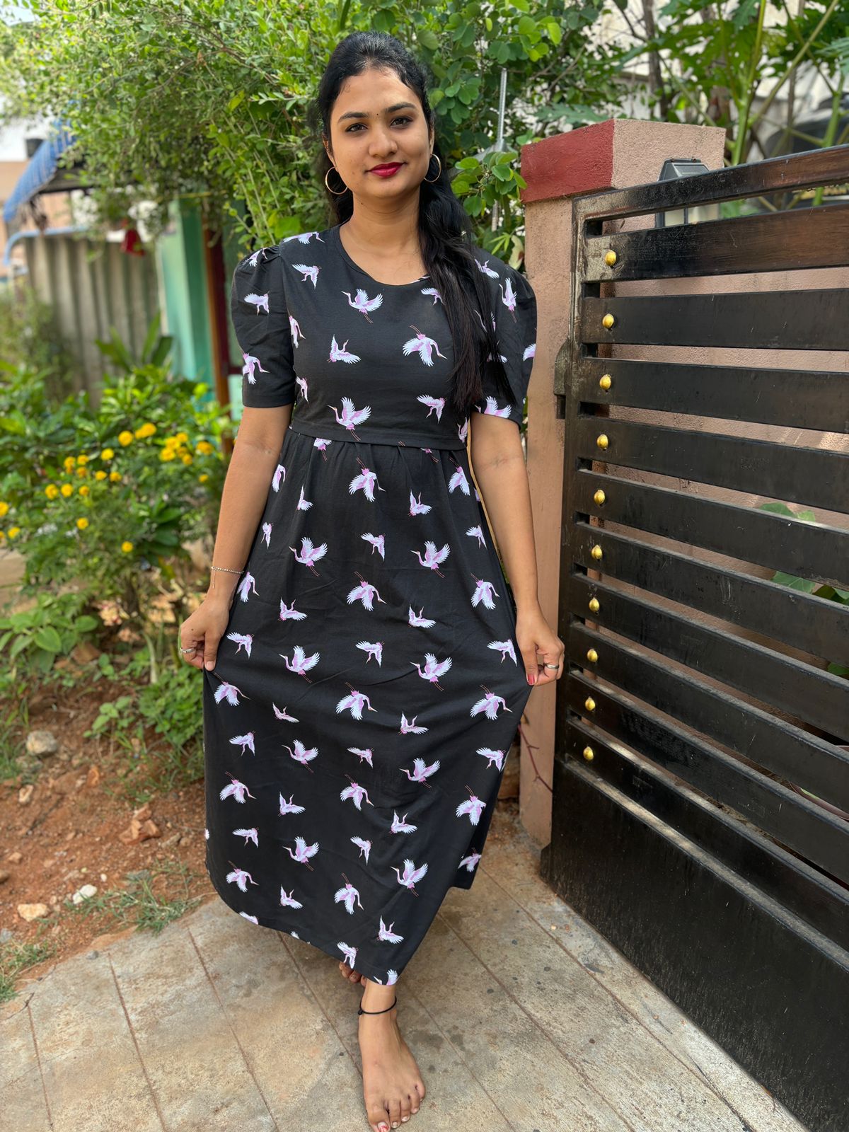 Zipless maternity and feeding wear - Full Length b c