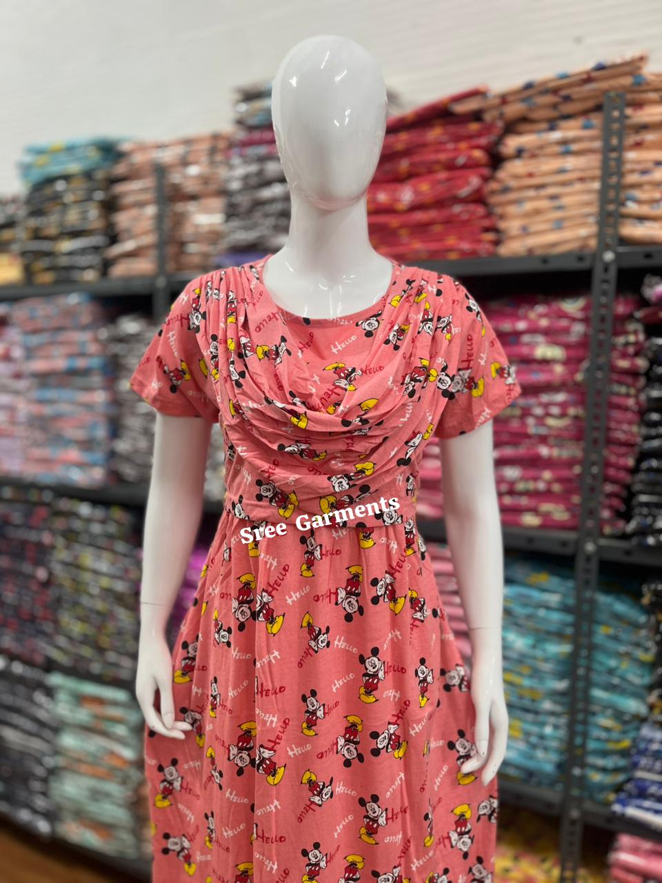 Shawl Type Zipless Maternity Wear Full Length micky