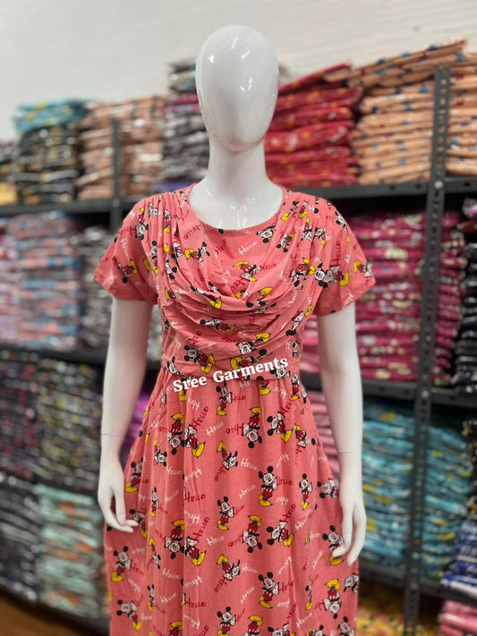 Shawl Type Zipless Maternity Wear Full Length micky