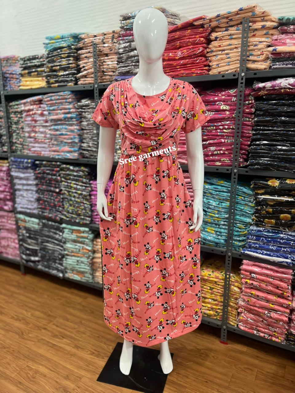 Shawl Type Zipless Maternity Wear Full Length micky