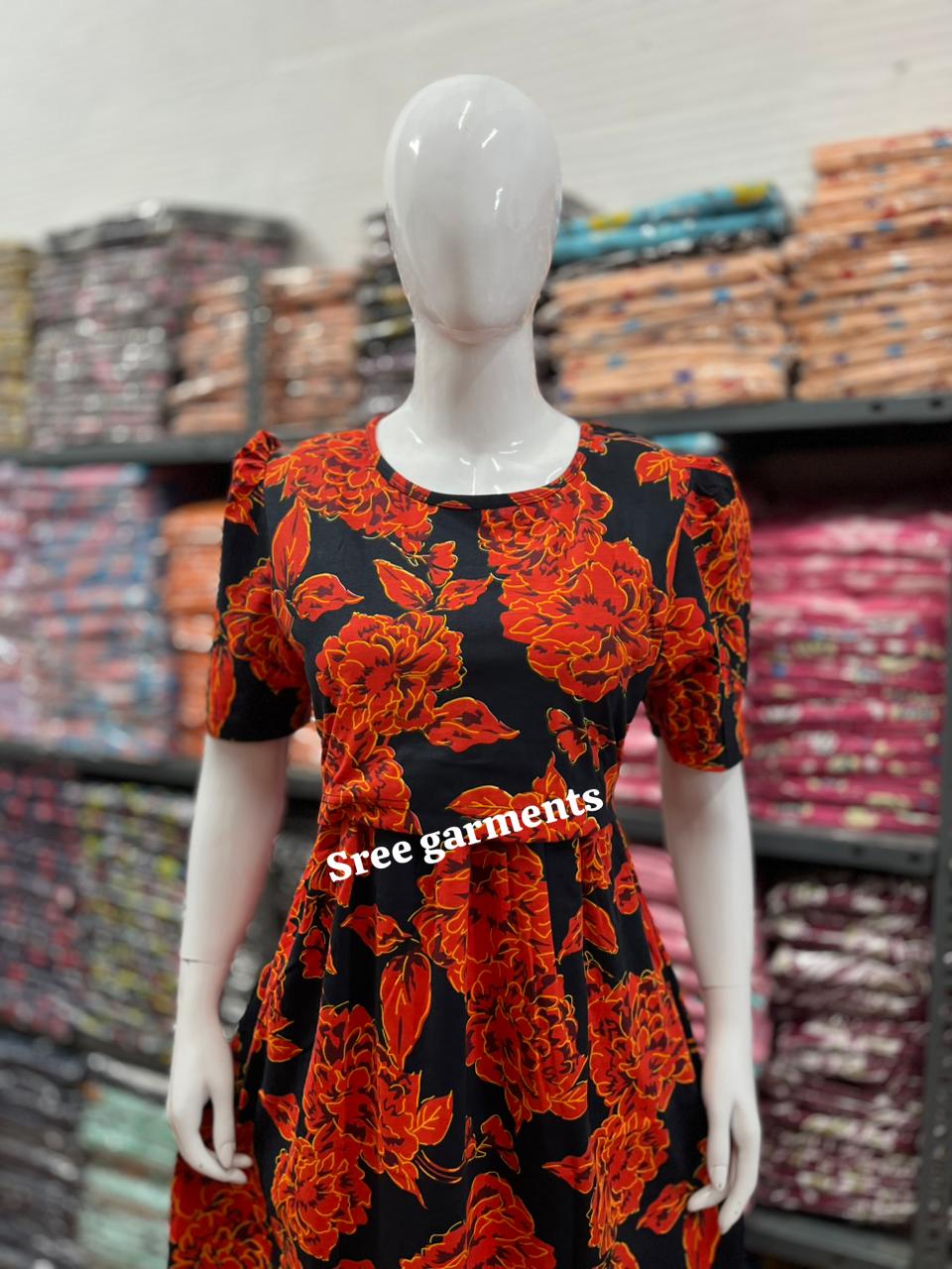 Zipless maternity and feeding wear - ankle length fire