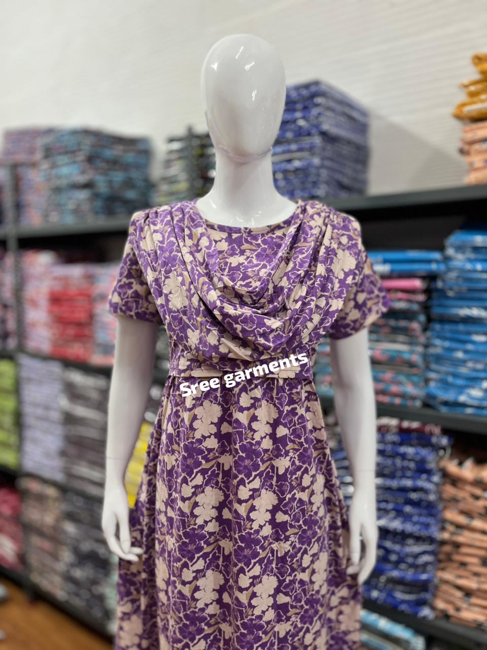 Shawl Type Zipless Maternity Wear Full Length pcr