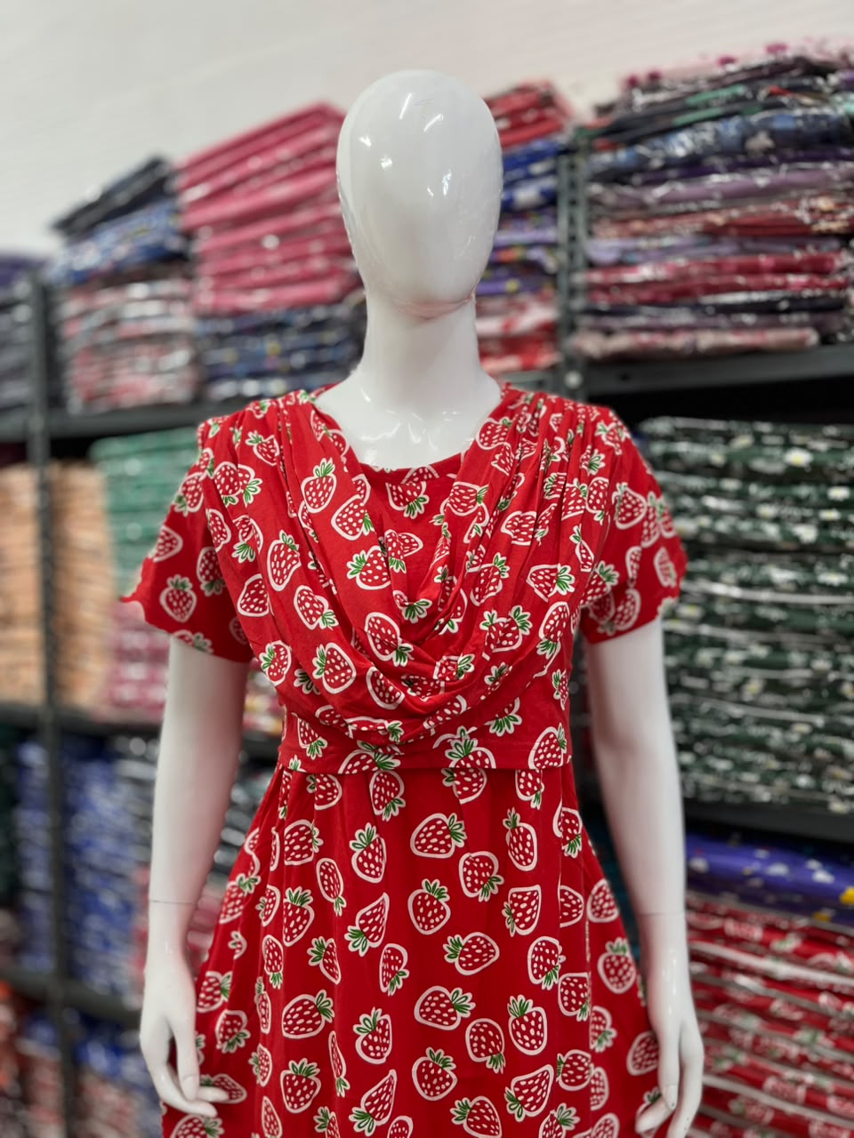 Shawl Type Zipless Maternity Wear Full Length