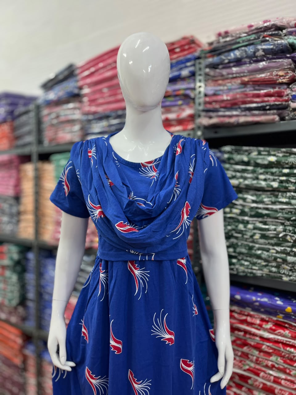 Shawl Type Zipless Maternity Wear Full Length